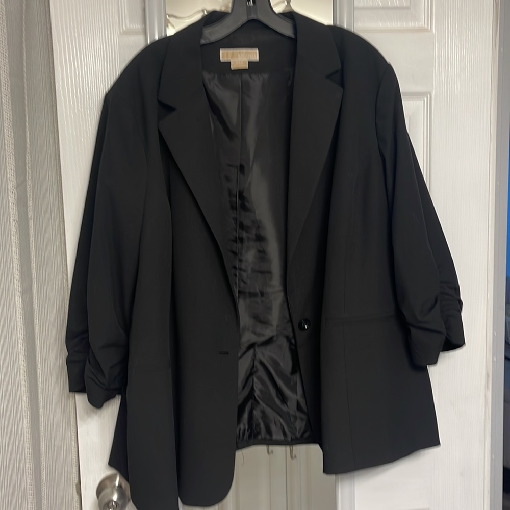 Michael Kors 3/4 Scrunch Sleeve Blazer sz24W